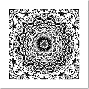 Lace pattern Posters and Art